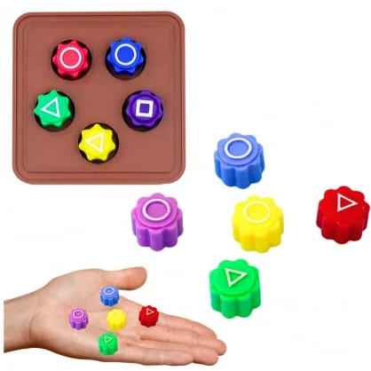 Žaislas LEAN Toys Dice For Playing Gonggi Hacele Squid Games Arcade Game Base 5pcs B