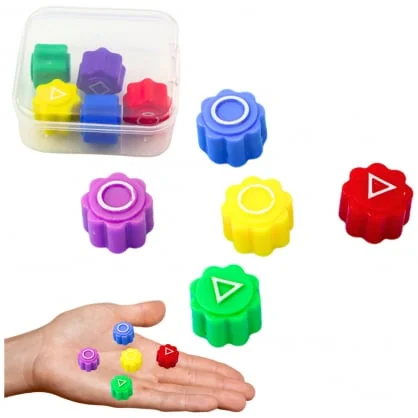 Žaislas LEAN Toys Dice For Playing Gonggi Hacele Squid Games Arcade Game Case 5pcs A