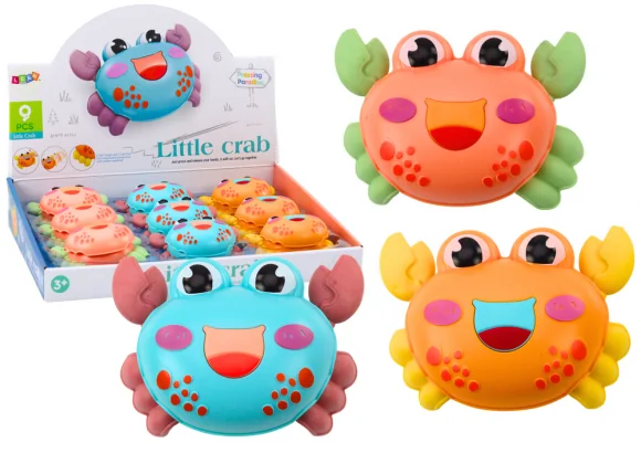 Žaislas LEAN Toys Little Happy Crab Friction Drive 3 Colors