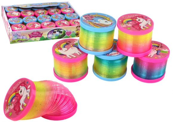 Žaislas LEAN Toys Rainbow Spring With Light Effect Unicorn Theme