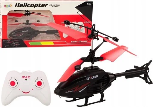 Žaislas LEAN Toys Remote Controlled RC Helicopter Gyroscope Red