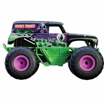 Žaislas Spinmaster Spin Master Monster Jam - Smash ®n Bash Grave Digger, RC scale 1:15