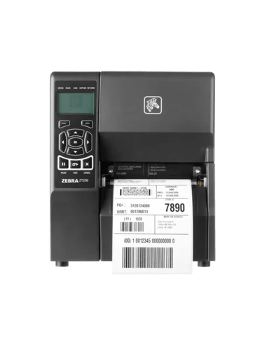 Zebra ZT231, 12 dots/mm (300 dpi), display, EPL, ZPL, ZPLII, USB, USB Host, RS232, BT (BLE), Ethernet, Wi-Fi