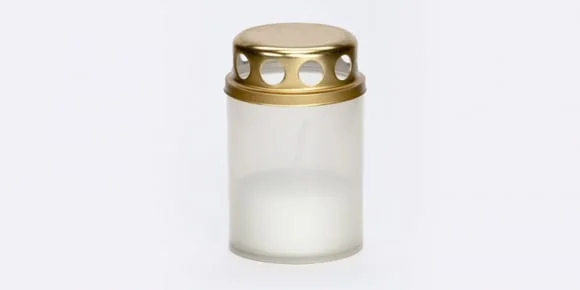 Žvakė GERALDA Candle white 8xØ5cm