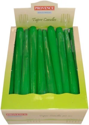 Žvakė PROVENCE Table Candle Green 25x2x2cm 1pcs